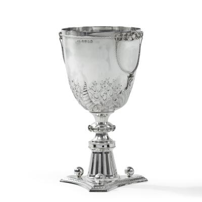 A silver cup by Henry Wilkinson dated 1874