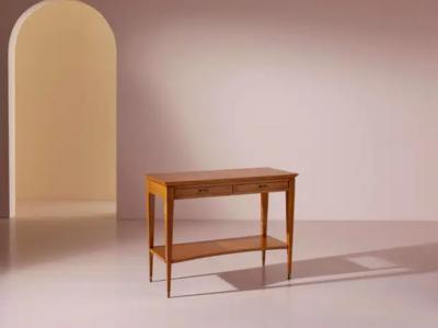 A small console table with drawers in ash wood Italian manufacture 1950s