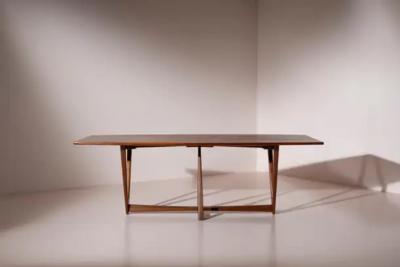 A solid teak Italian mid century dining table 1950s