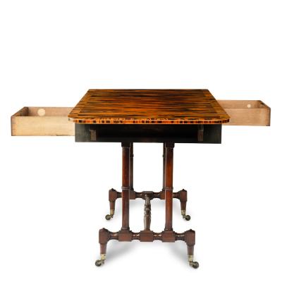A striking Regency coromandel sofa table