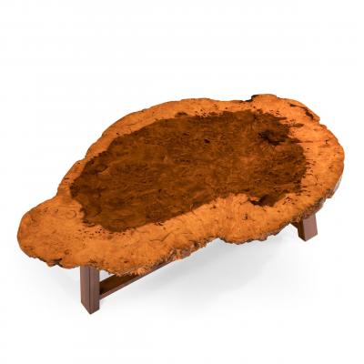 A stylish polished coffee table