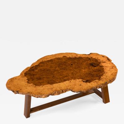 A stylish polished coffee table