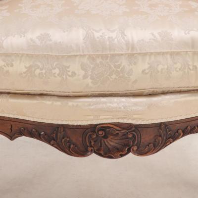 A sumptuous Louis XV Marquis bergere armchair C 1900 