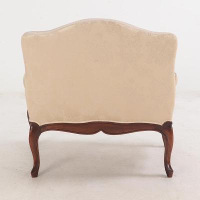 A sumptuous Louis XV Marquis bergere armchair C 1900 