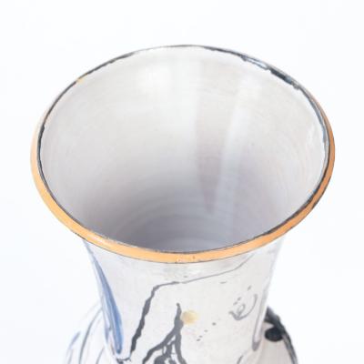 A tall ceramic vase by Anette Wandrer Germany c 2000 