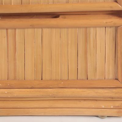 A three drawer rattan dresser from the Phillipines Circa 1970