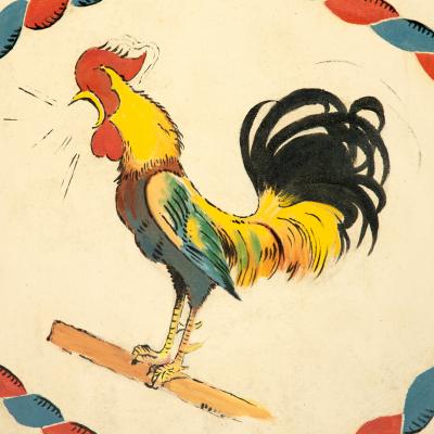 A unusual screen with United States Naval Insignia of Presidential interest