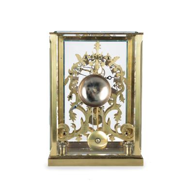 A very fine mid Victorian skeleton clock by Johnston of London
