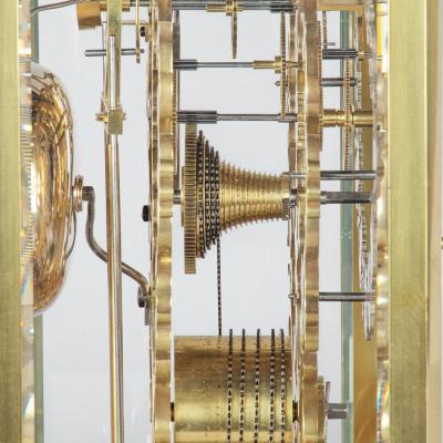 A very fine mid Victorian skeleton clock by Johnston of London