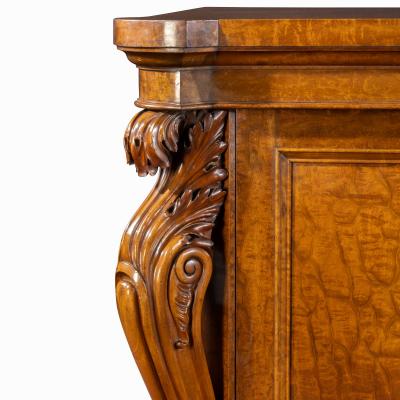 A very large George IV plum pudding mahogany side cabinet