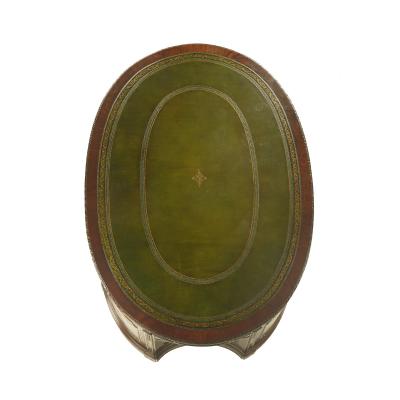 A very large mahogany centrepiece partners desk in the Chippendale style