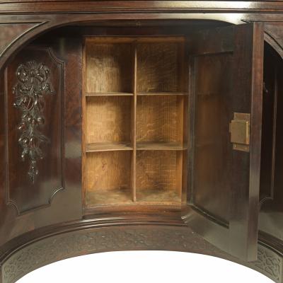 A very large mahogany centrepiece partners desk in the Chippendale style