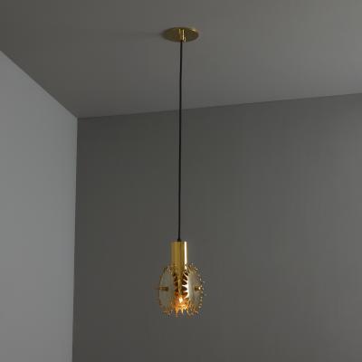 AB Armaturhantverk 1960s Sculptural Brass Pendant Lamp by Armatur Hantverk Tibro Sweden