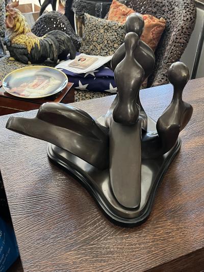 ABSTRACT MODERNIST FIGURAL BRONZE