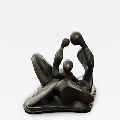 ABSTRACT MODERNIST FIGURAL BRONZE