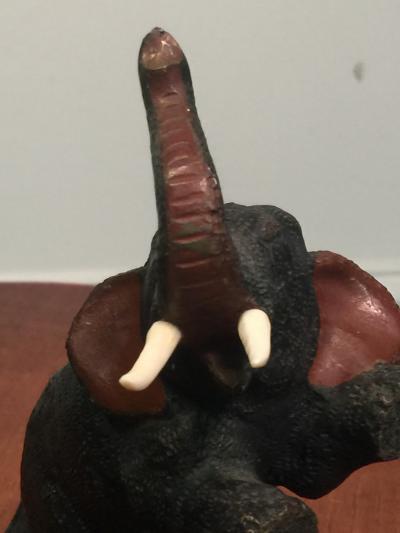 ADORABLE PAIR OF VIENNA BRONZE ELEPHANT BOOKENDS