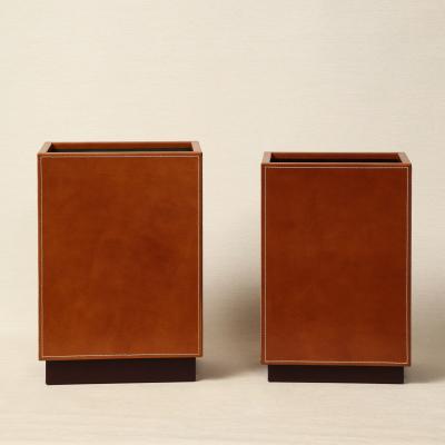 AERO Leather Paper Bin