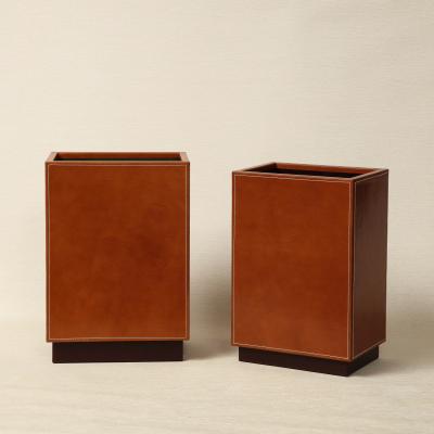 AERO Leather Paper Bin