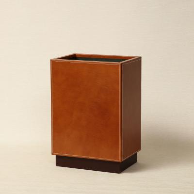 AERO Leather Paper Bin