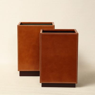 AERO Leather Paper Bin