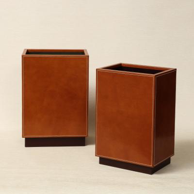 AERO Leather Paper Bin
