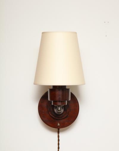 AERO Turned Mahogany Sconce