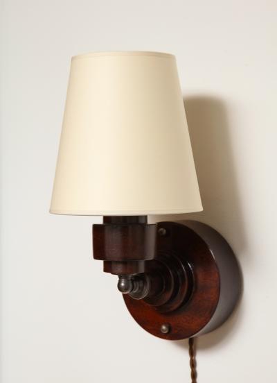 AERO Turned Mahogany Sconce