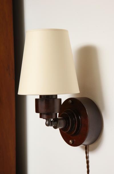 AERO Turned Mahogany Sconce