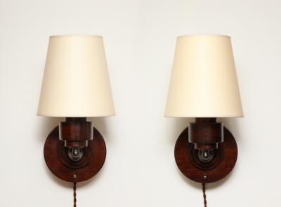 AERO Turned Mahogany Sconce