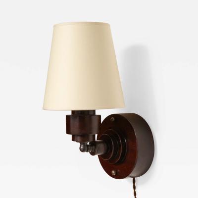 AERO Turned Mahogany Sconce