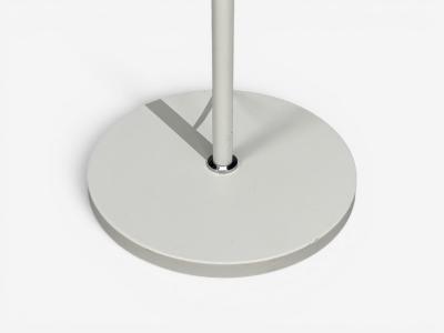 AH Belysing Floor Lamp White Lacquered Metal Red Fabric Sweden 2000s