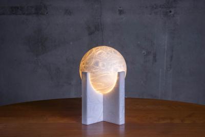 ALABASTER ORB TABLE LAMP