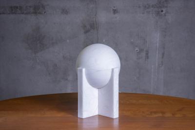 ALABASTER ORB TABLE LAMP
