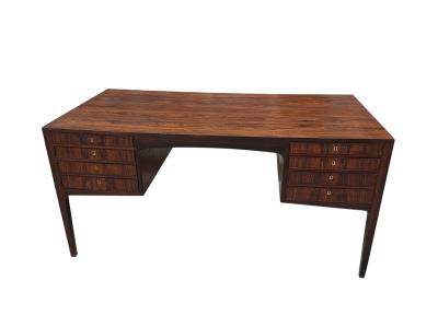 ALF HANSEN EXTRAORDINARY MID CENTURY DANISH MODERN EXOTIC ROSEWOOD DESK BY ALF HANSEN
