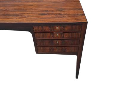 ALF HANSEN EXTRAORDINARY MID CENTURY DANISH MODERN EXOTIC ROSEWOOD DESK BY ALF HANSEN
