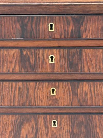 ALF HANSEN EXTRAORDINARY MID CENTURY DANISH MODERN EXOTIC ROSEWOOD DESK BY ALF HANSEN
