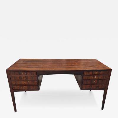 ALF HANSEN EXTRAORDINARY MID CENTURY DANISH MODERN EXOTIC ROSEWOOD DESK BY ALF HANSEN