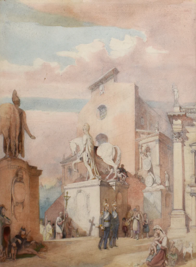 ALFRED CHARLES CONRADE ALFRED CHARLES CONRADE 1863 1955 FIGURES AMONG CLASSICAL BUILDINGS ROME