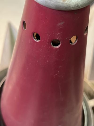 ALUMINUM ART DECO STAR CHANDELIER