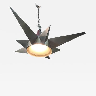 ALUMINUM ART DECO STAR CHANDELIER