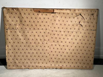 AMAZING MID CENTURY BUTTERFLY NEEDLEPOINT