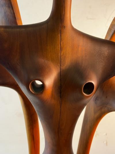 AMAZING MODERNIST ABSTRACT NUDE WOODEN SCULPTURE