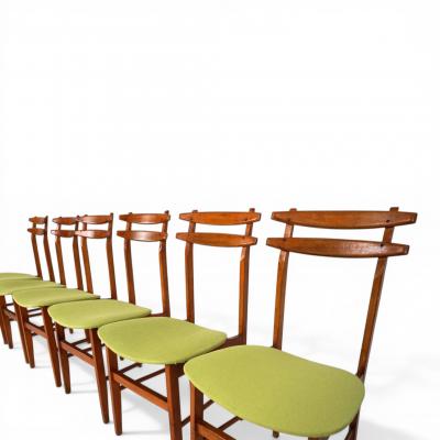AMMA Set of 6 dining chairs by Amma Torino 1960