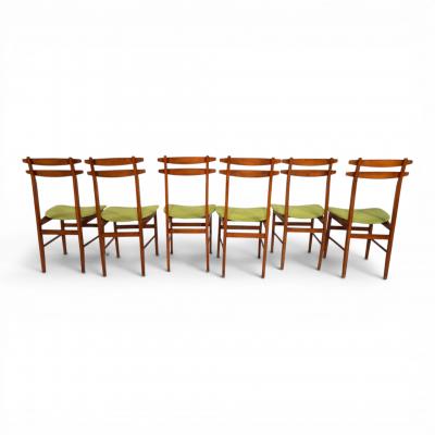 AMMA Set of 6 dining chairs by Amma Torino 1960