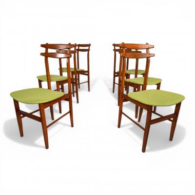 AMMA Set of 6 dining chairs by Amma Torino 1960