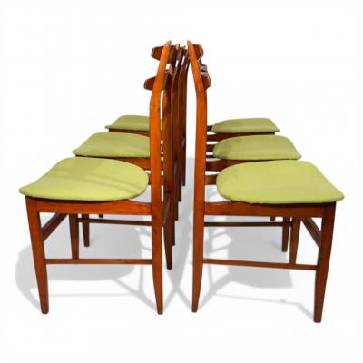 AMMA Set of 6 dining chairs by Amma Torino 1960
