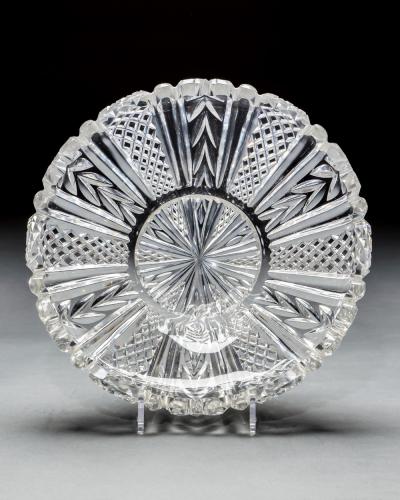 AN ELABORATELY CUT VICTORIAN BOWL