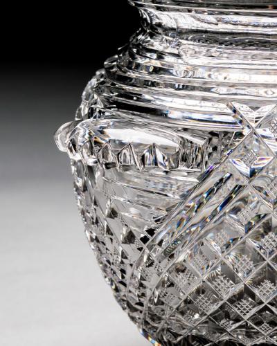 AN EXCEPTIONAL PAIR OF REGENCY CUT GLASS ICE BUCKETS