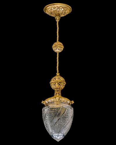 AN EXQUISITE SET OF THREE EDWARDIAN PENDENT LIGHTS