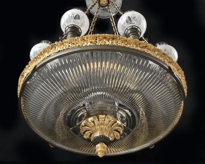AN IMPORTANT REGENCY DISH LIGHT OF EXCEPTIONAL SIZE